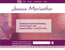Tablet Screenshot of joannameriwether.com